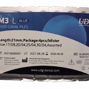 M3 L BLUE 21mm / 4pcs por blister
